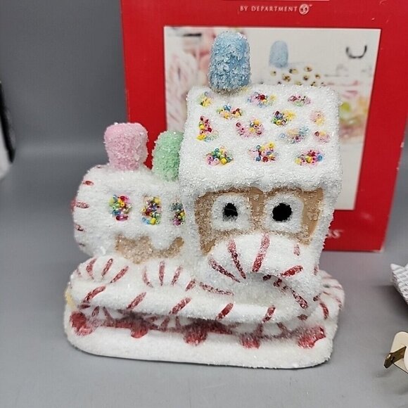 EUC 2002 DEPT 56 Simple Tradition SUGAR & SPICE CHOO CHOO! Lighted House - Picture 2 of 5